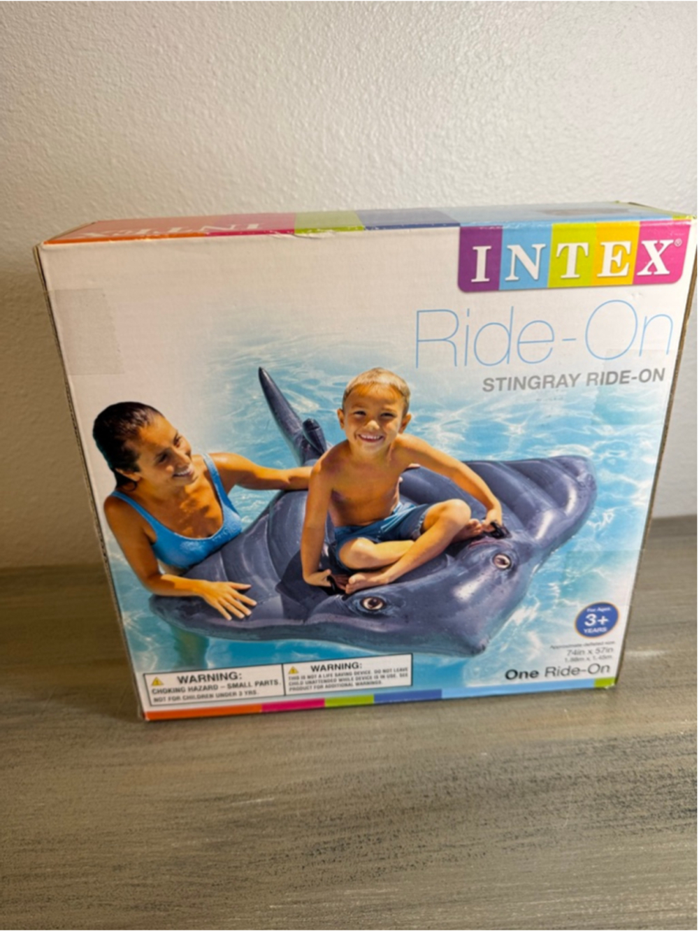 Intex Stingray Ride-On, 74\ X 57\"", for Ages 3+""" NIB sealed